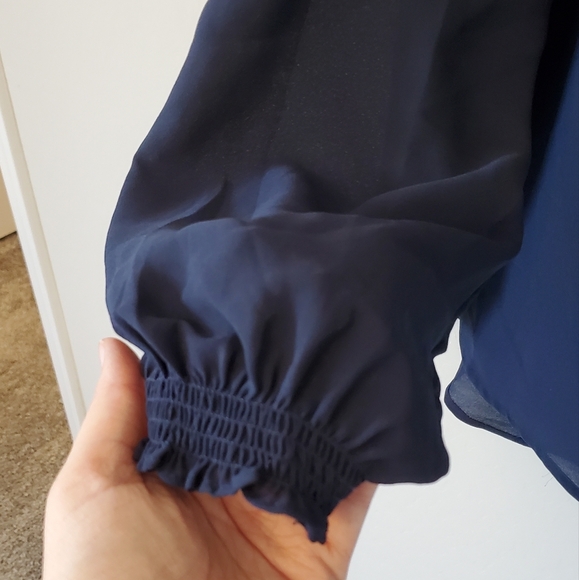 Violet & Claire Blue Blouse - Picture 4 of 6